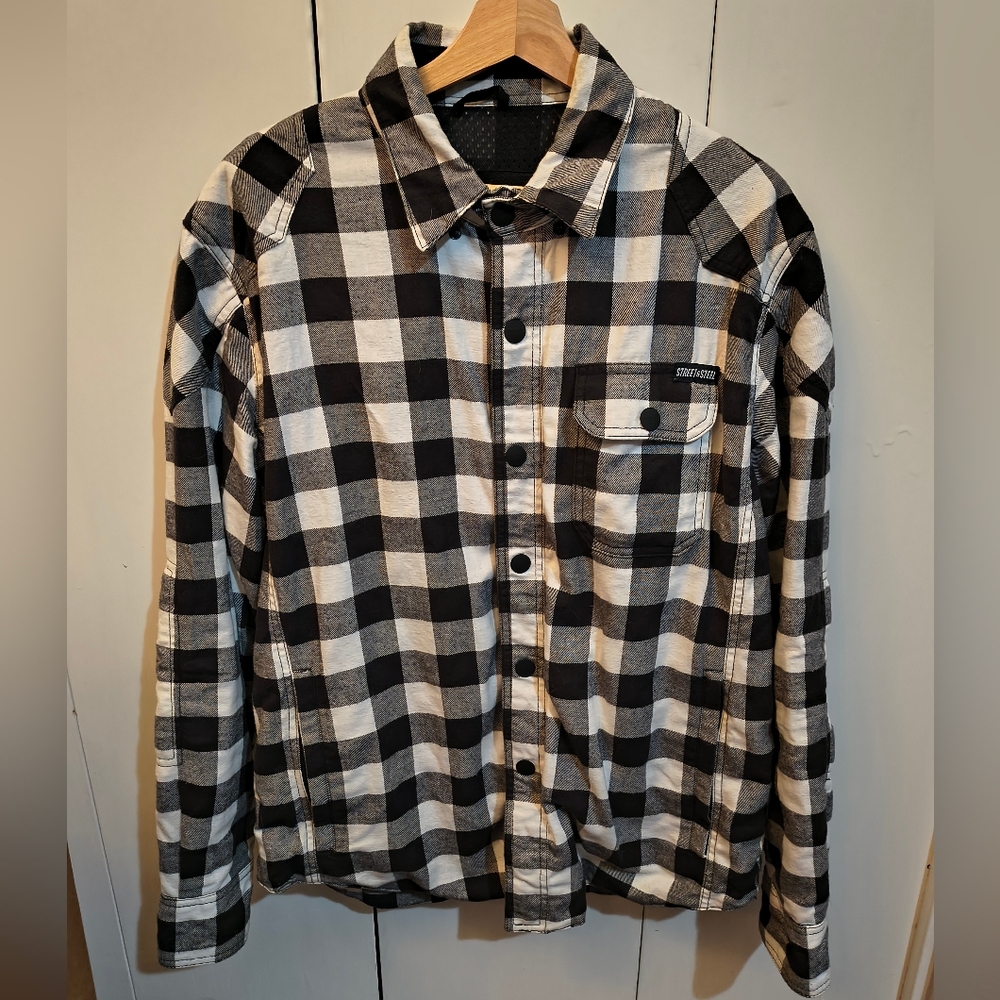 🚫 Sold 🚫Street & Steel Mission Moto Long Sleeve Riding Flannel Shirt